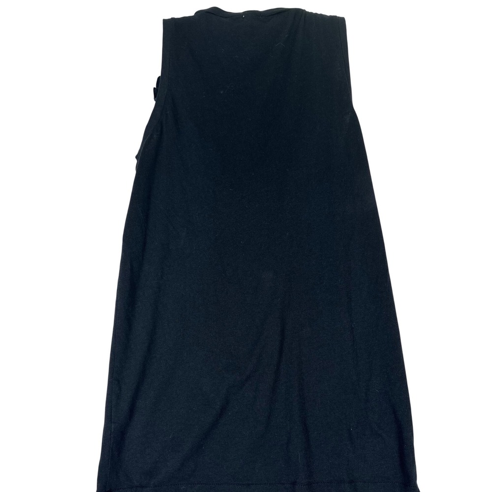 J.Crew Tank Top Women's S Black Rosette Ruffle Coquette Romantic Office Chic - Picture 5 of 9
